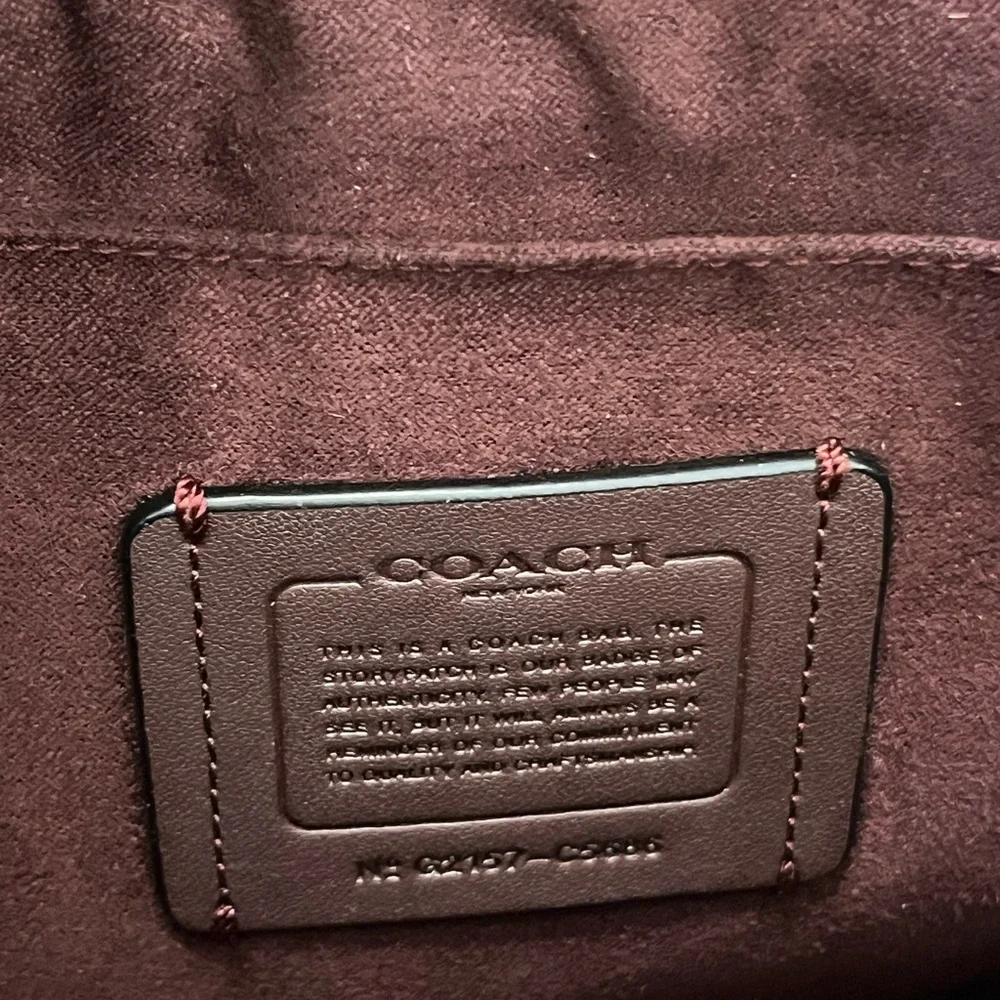 Coach Black Crossbody Saddle Bag with Metal Buckle - Picture 3 of 5